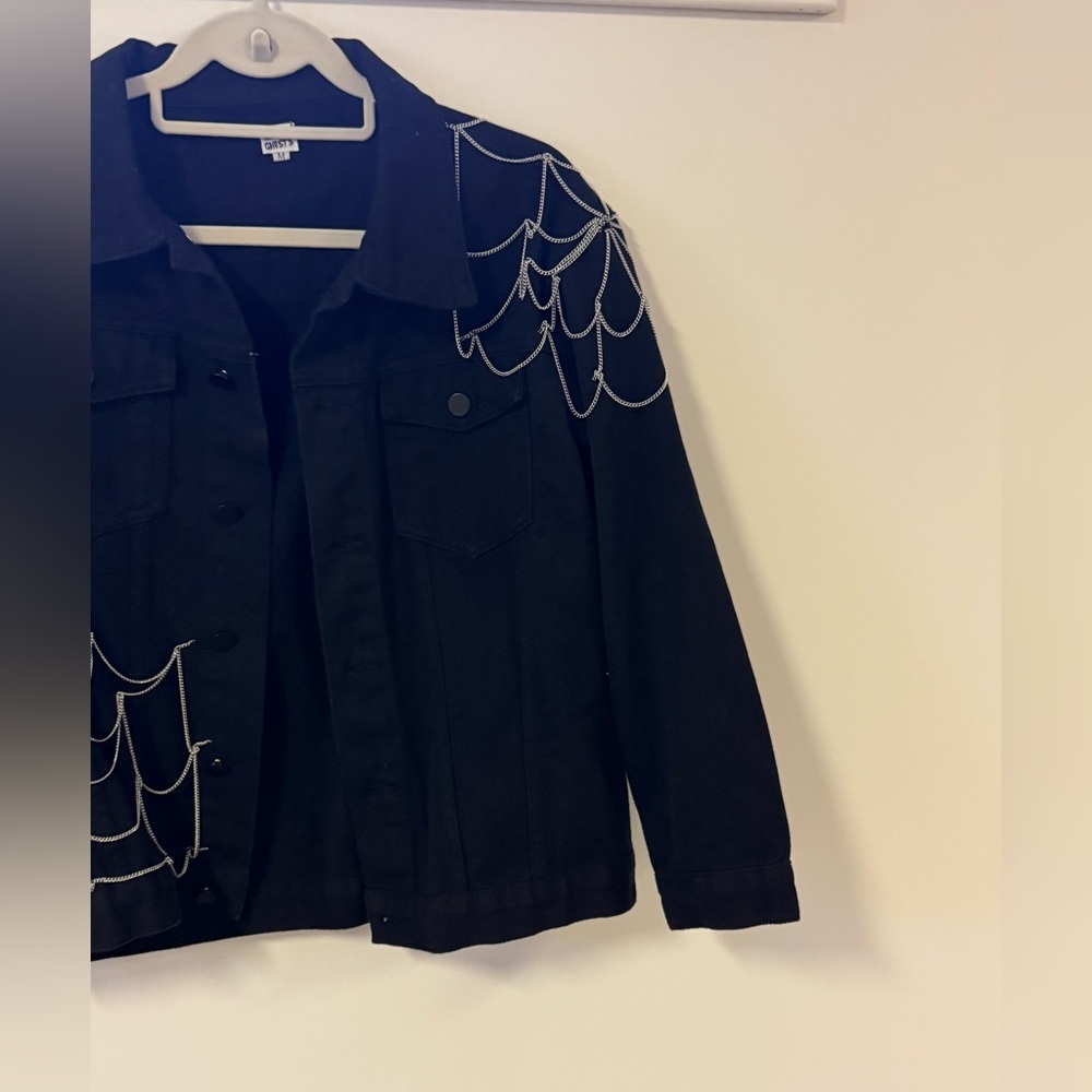 Lively Ghosts Ghost Town Jeans Jacket NWOT - Picture 6 of 10